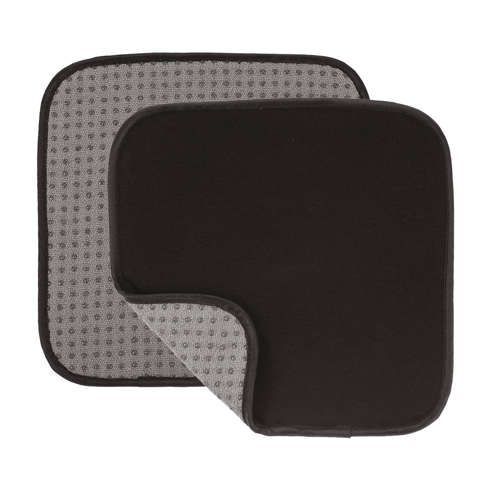 PATIKIL Bowling Ball Towel 8x8 Inch, 2 Pack Microfiber Shammy Pad for Cleaning Bowling Ball, Gray