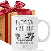 ZWV Quitter Oops, I Mean Happy Retirement! Funny Retirement Gifts for Men and Women, 2026 Retired Coffee Mug Gifts for Coworkers Leaving,Teachers,Doctors, Boss,Friends,Dad (11oz) -138