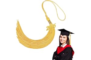 QOIUSO 2025 Gold Graduation Tassel: Tassel for Graduation Cap 2025, Class of 2025 Tassel Charm Graduation Cap Decorations, Charm Ceremonies Accessories for Graduates - 1 PCS with Gold Date
