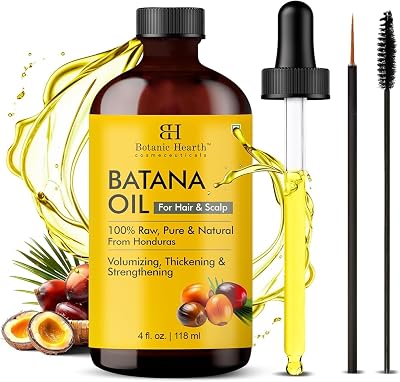 Botanic Hearth Batana Oil for Hair Growth 4 oz 118 ml Honduras 100% Raw