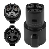 DNA Motoring TCR-001 J1772 to Tesla Charging Adapter Maximize EV Charging Options Compatible with Tesla Model 3, Y, S, X for Level 1 Level 2 Charging Stations SAE J1772 Charger