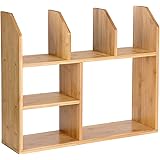 Organizer Da Scrivania In Bambù SONGMICS - Modulare A 3 Forme, Salvaspazio, Per Ufficio, Casa O Cucina - Foto 4