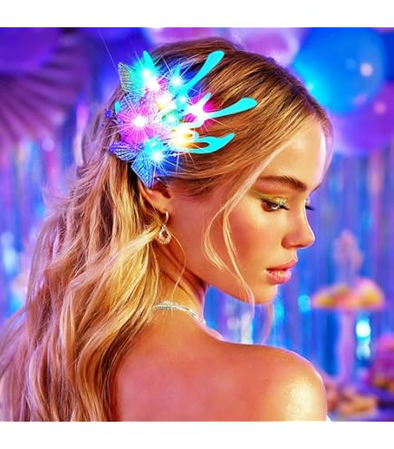 Light Up Butterfly Crown Headband Fairy Hair Accessory for Women Girls Amazon.com : Unicra Butterfly Light up Headband Flower  main image 4