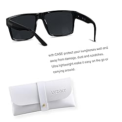 LYZOIT Square Sunglasses for Men Women Oversized