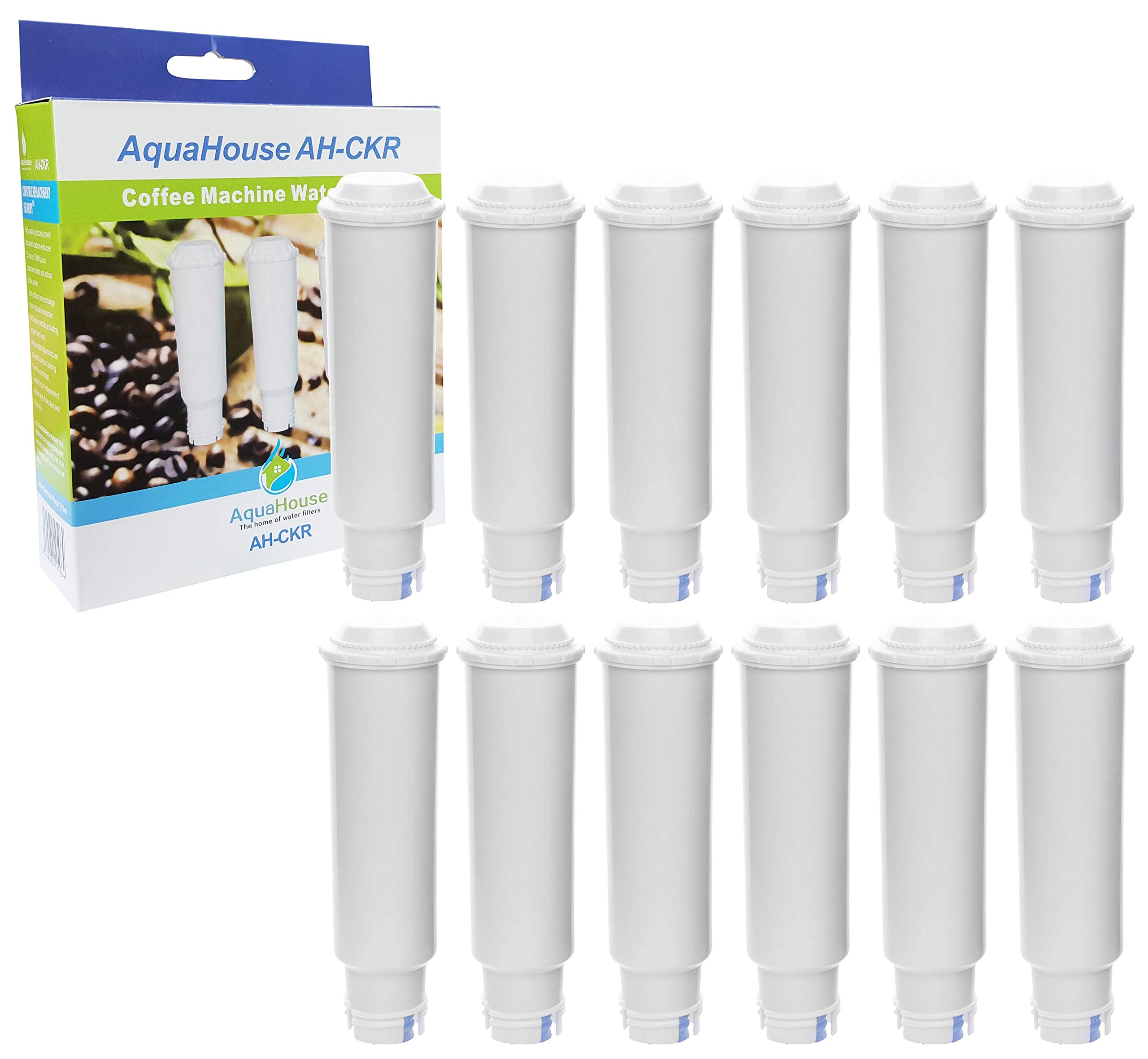 12x AquaHouse AH-CKR Filter Cartridges Compatible with Siemens/Krups & Compatible with Melitta Automatic Coffee Machines