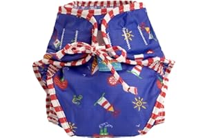 Kushies Baby Unisex Swim Diaper - Large,Sailboats Print,Large,