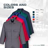 Portwest S999 Classic PolyCotton Coverall Navy M Regular 40+ UPF Six Pockets view 5