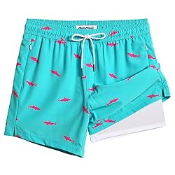 maamgic Mens Swim Trunks with Compression Liner