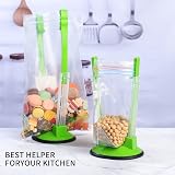 LJHOME 2 Pcs Baggy Rack Clips Adjustable Food Bag Stand Holders Green view 5