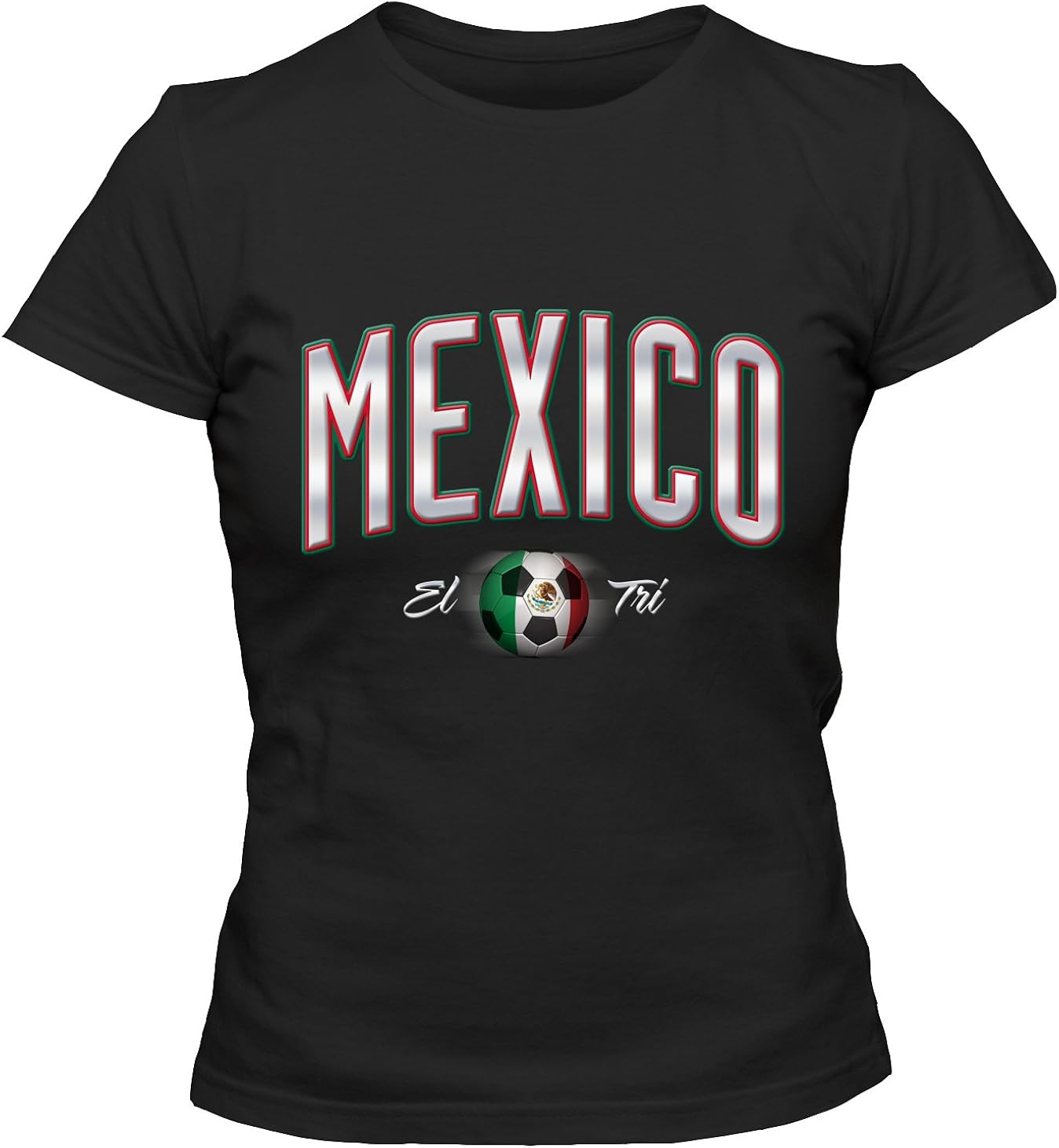 Damen TShirt Mexico Mexiko Fußball Soccer Football WM Trikot DTG