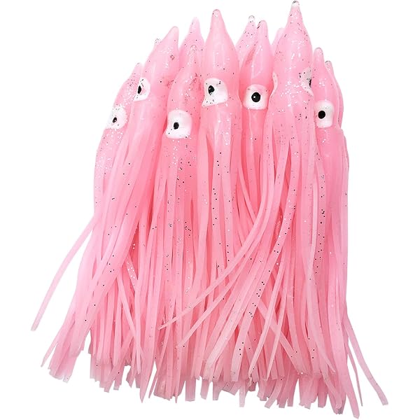JSHANMEI Hoochie Octopus Skirts - 12cm Soft Plastic Trolling Lures For Squid Rigs, Assorted Colors (20 Or 40pc) - View #13