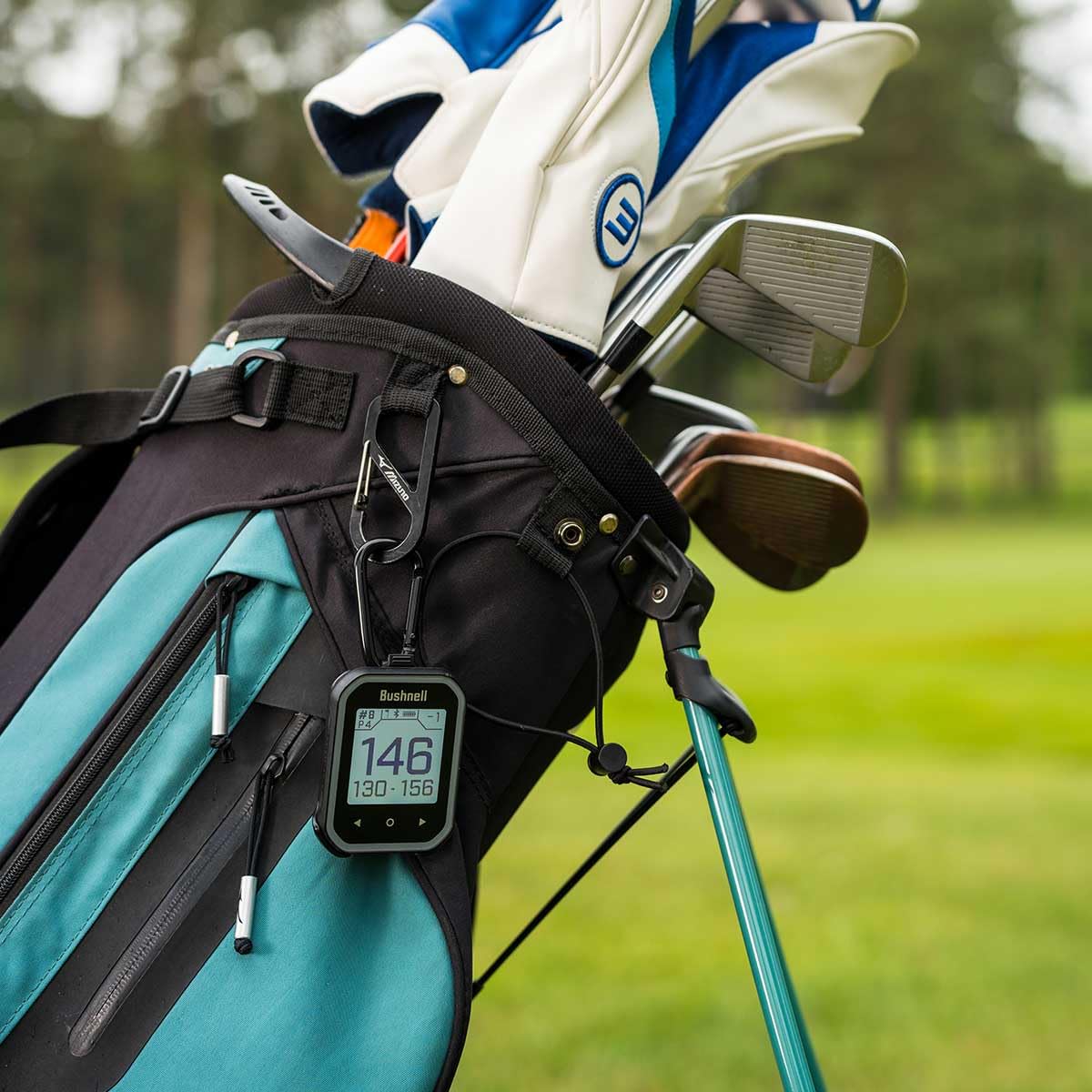 Bushnell Phantom 3 (Black) Slope Golf GPS Handheld Bundle - Touchscreen, Auto Course & Hole Recognition, Auto-Prompt Score Entry with PlayBetter Portable Charger, Belt Clip & Carabiner