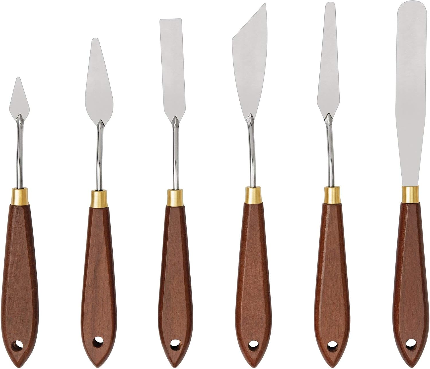 LIQUITEX Basics Knife Set including Rustproof Elastic Metal Blade for Acrylic Oil Paints 6 Palette Knives, None - Image 4