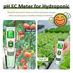 YINMIK pH EC Meter for Water Hydroponics, PPM Meter