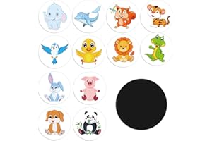 Geyee 24 Pcs Potty Training Stickers Potty You Pee on Toilet Reveal Stickers Chart Reusable Pee Decals Color Changing Seat Toilet Targets for Boys Girls Kids Training Use(Animal)