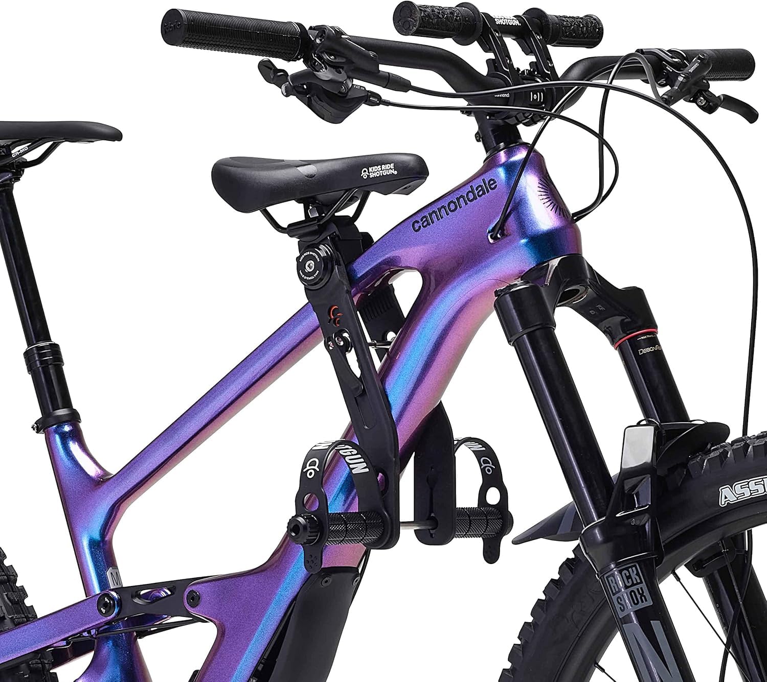 Kids Ride Shotgun - Child Bike Seat & Handlebar Combos - Front Mounted, for Children Aged 2~5 Years, Fits Most Adult Modern Mountain Bikes, Adjustable for Comfort