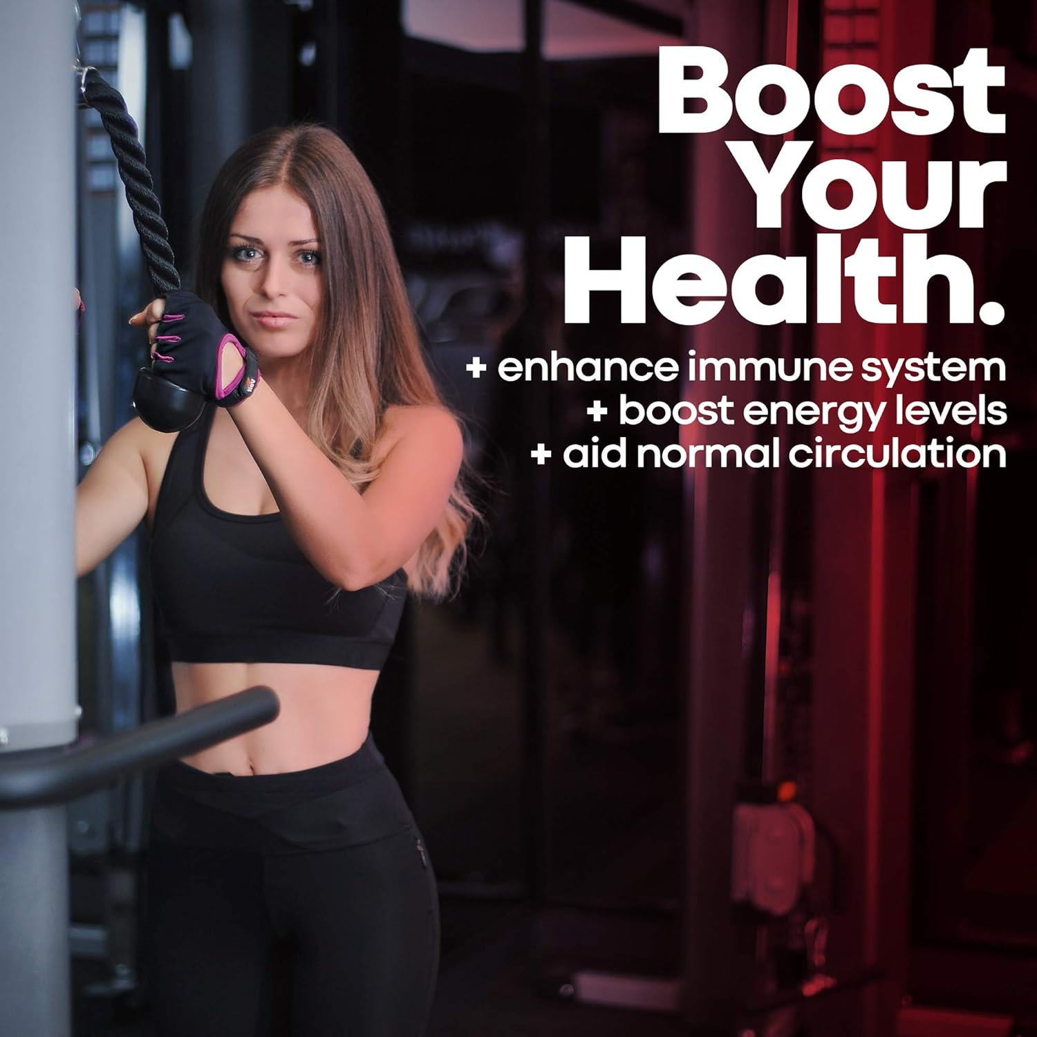 High Strength Korean Red Panax Ginseng Capsules 1500 mg Supplement -120 Vegan Pills High Ginsenosides Powder Extract to Boost Energy, Endurance, Mood, Performance: Health & Personal Care