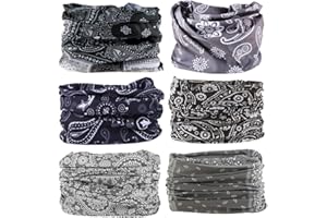 MOBEST Neck Gaiter Mask Face Scarf Bandana Tube Cover Headwear Balaclava Headband Headwrap for Men and Women