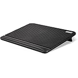 Laptop Cooling Pad, Coolertek USB Powered Laptop Cooler, 2 Blue Silent Big Fans, Height Adjustable Non-Slip Laptop Stand with
