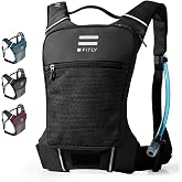 FITLY Sub90 Running Hydration Vest - No-Bounce Water Pack | Lightweight Running Vest with 500ml Soft Flask, Phone Holder, Storage Pockets and Thoracic Belt for Men and Women