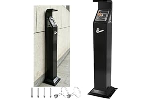 Outdoor Floor Standing Trash Can,10.4" ODx46.5"Height Cirgarette Butt Disposal,Cendrier Extérieur,Receptacles for Commercial/