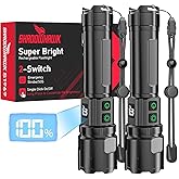Flashlight 20000 High Lumens Rechargeable - 2 Pack 30W Super Bright LED Flash Light | 24H Long Lasting & 5000ft Beam USB C High Powered Handheld Police Flashlight for Home/Camping/Hiking/Emergency