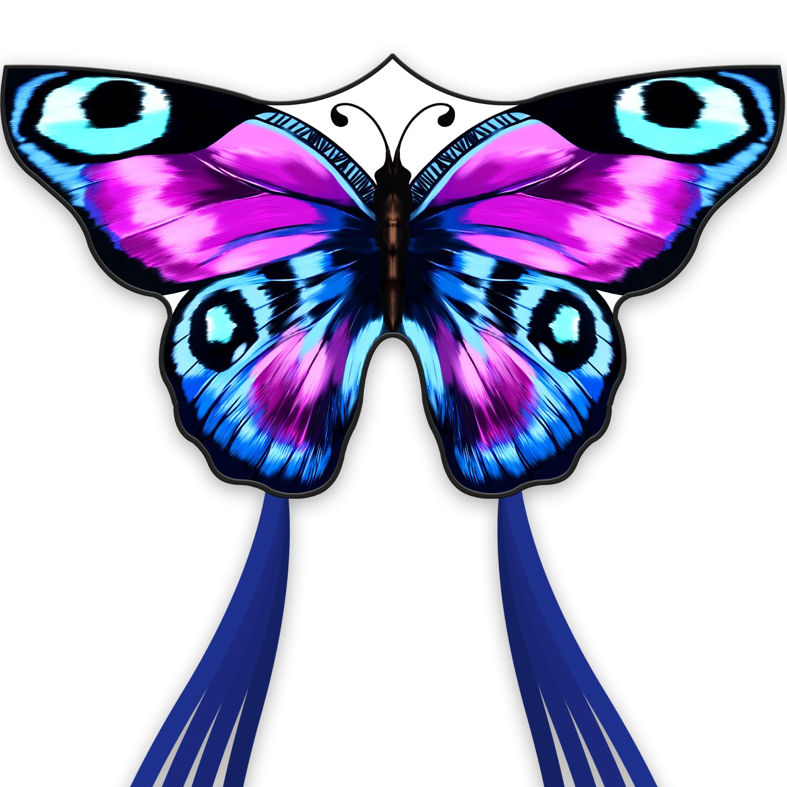 SGftre Colorful Butterfly Kite,Easy to Fly Large Outdoor Kite for Kids & Adults, Beach & Park Toys with Durable Nylon, Family Fun Activities