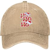 Gloriousa Christmas Hats Christmas Baseball Cap Funny Santa Adjustable Embroidery Cotton Hat for Men Women
