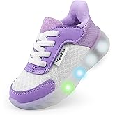 YESKIS Toddler Light Up Shoes Boys Girls Lightweight Breathable Mesh Non-Slip Running Sneakers for Toddler and Little Kid