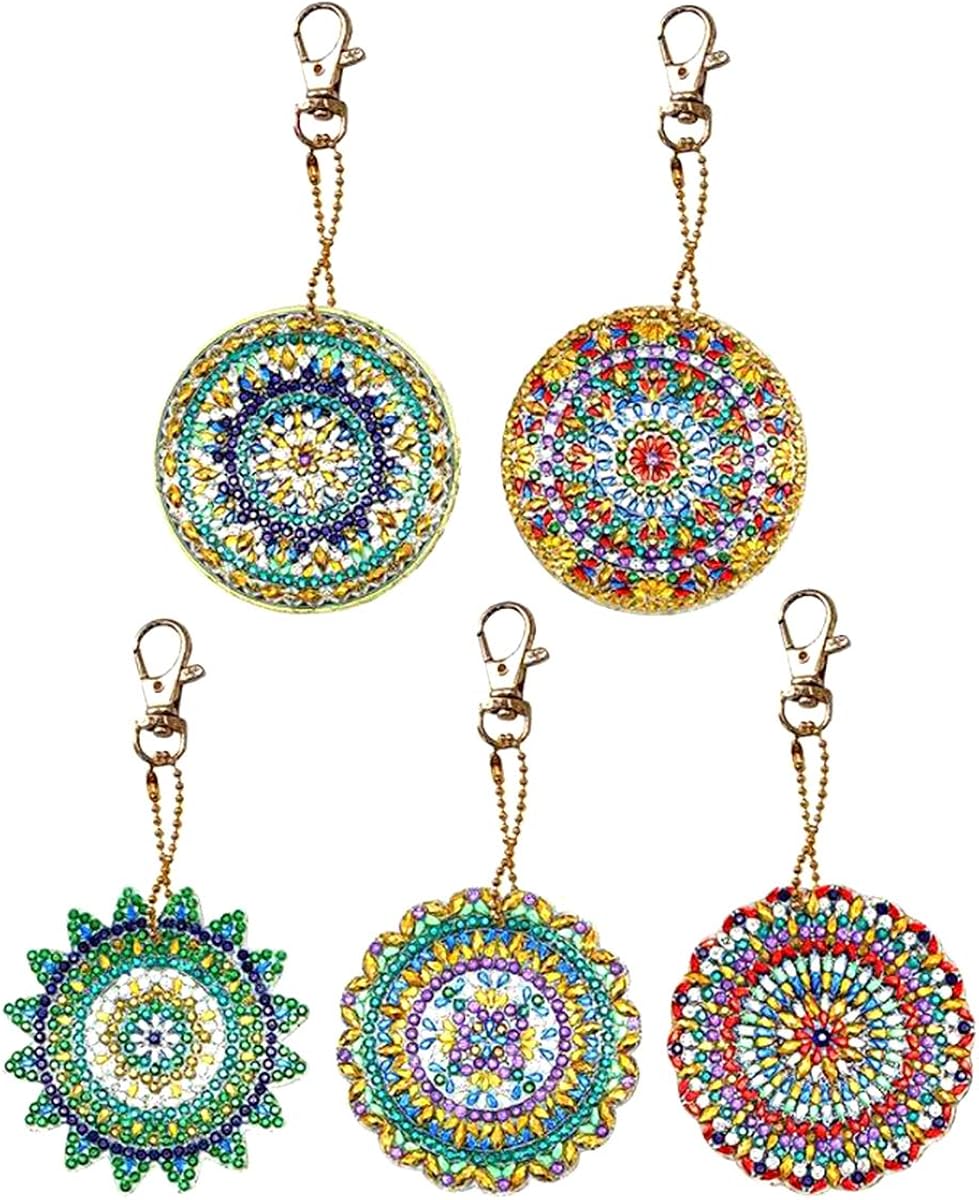 YINUODAY Diamond Painting Keychains, DIY 5D Diamond Key
