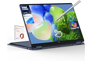 HP OmniBook X Flip 2-in-1 Laptop,14" 2K Touch-Screen Laptop Computer,Intel Core Ultra 7, Arc 140V GPU Copilot+ PC,16GB RAM 1TB SSD,Thunderbolt 4,with Lifetime Office,Win 11 Home,Atmospheric Blue
