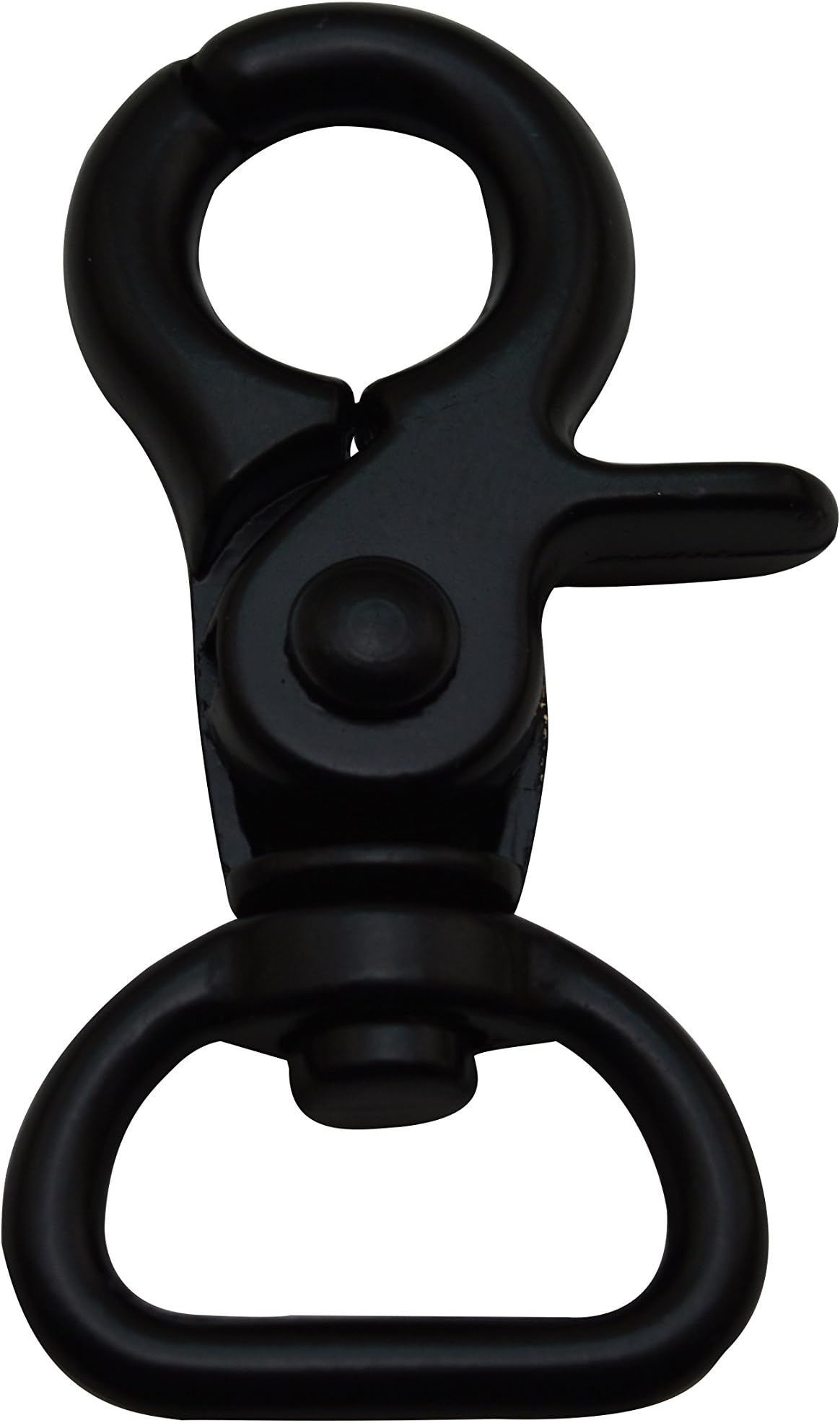 Wuuycoky Black 0.6" Inner Diameter D Ring Pliers Buckle Lobster Clasps Swivel Snap Hooks Pack of 10