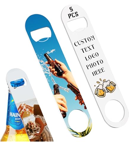 Décapsuleur Personnalisé Avec Une Phrase De Remerciement, Un Nom Et Une Date, Un Design De Chope