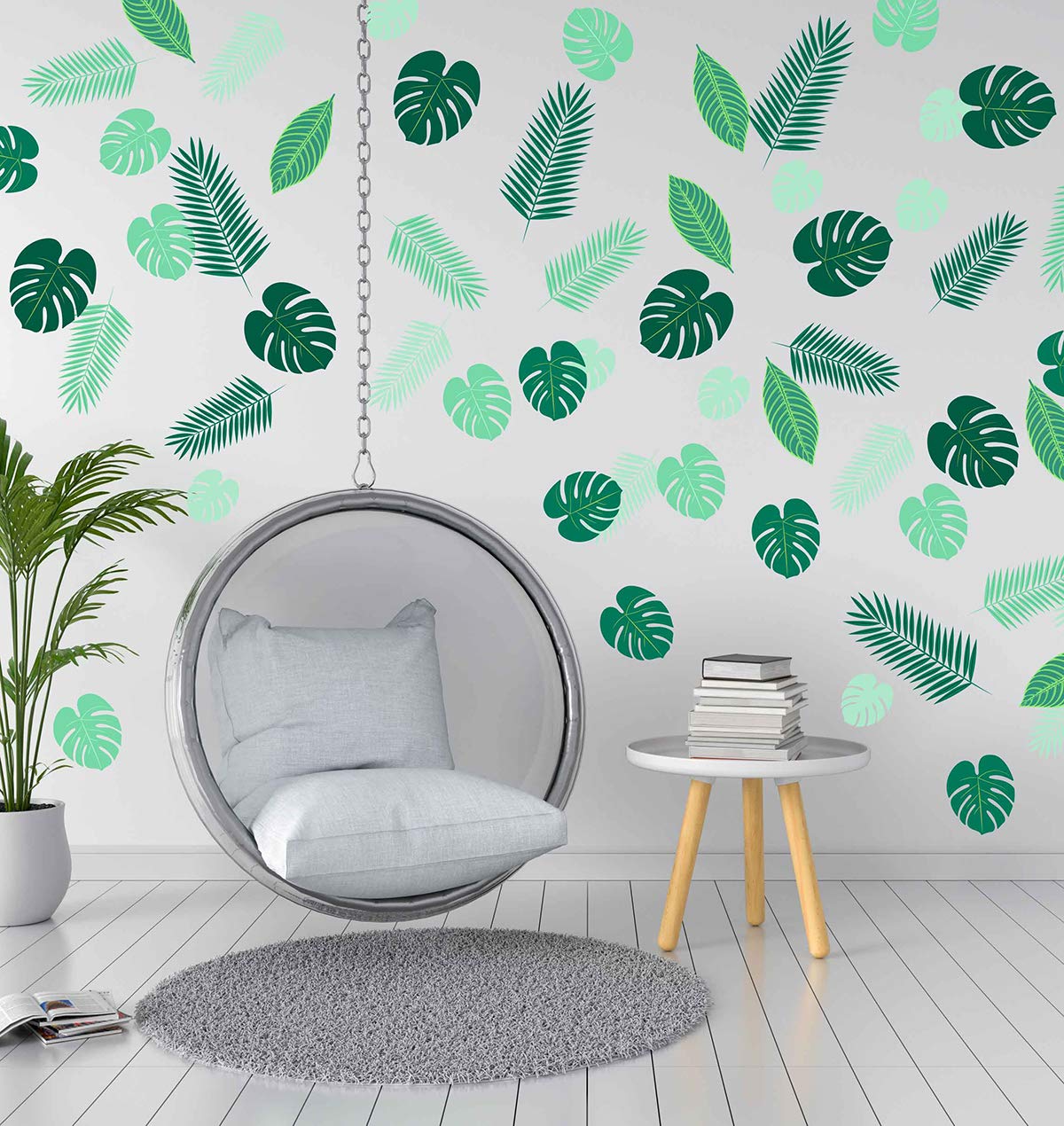 Palm Leaf Wall Decal large Tropical Leaf Decor Plant Decals