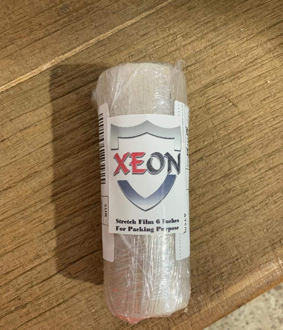 THEMISTO Xeon Plastic Waist Trimmer Stretch/Shrink Wrapper, 6 Inches, 300 Mtrs, Transparent