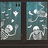140PCS Halloween Window Clings Decor for Halloween Decorations | Double Side Window Stickers Removable Glass Decals for Party Decorations Indoor