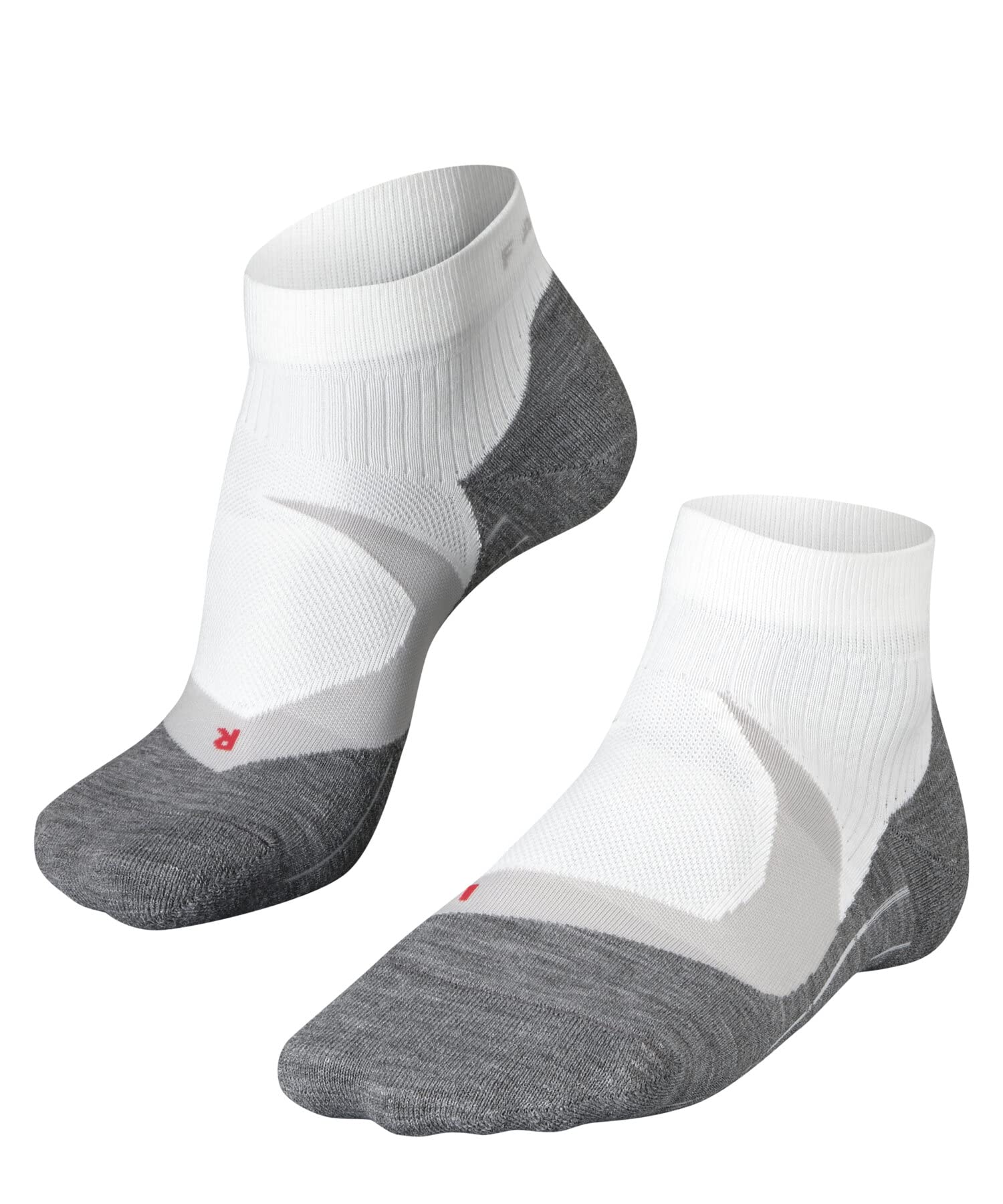 Falke Men's Ru4 Endurance Cool Short Socks, cortes de cuarto, cojín mediano, seca rápida transpirable, enfriamiento, nylon, blanco (White-Mix 2020), 9-10, 1 par