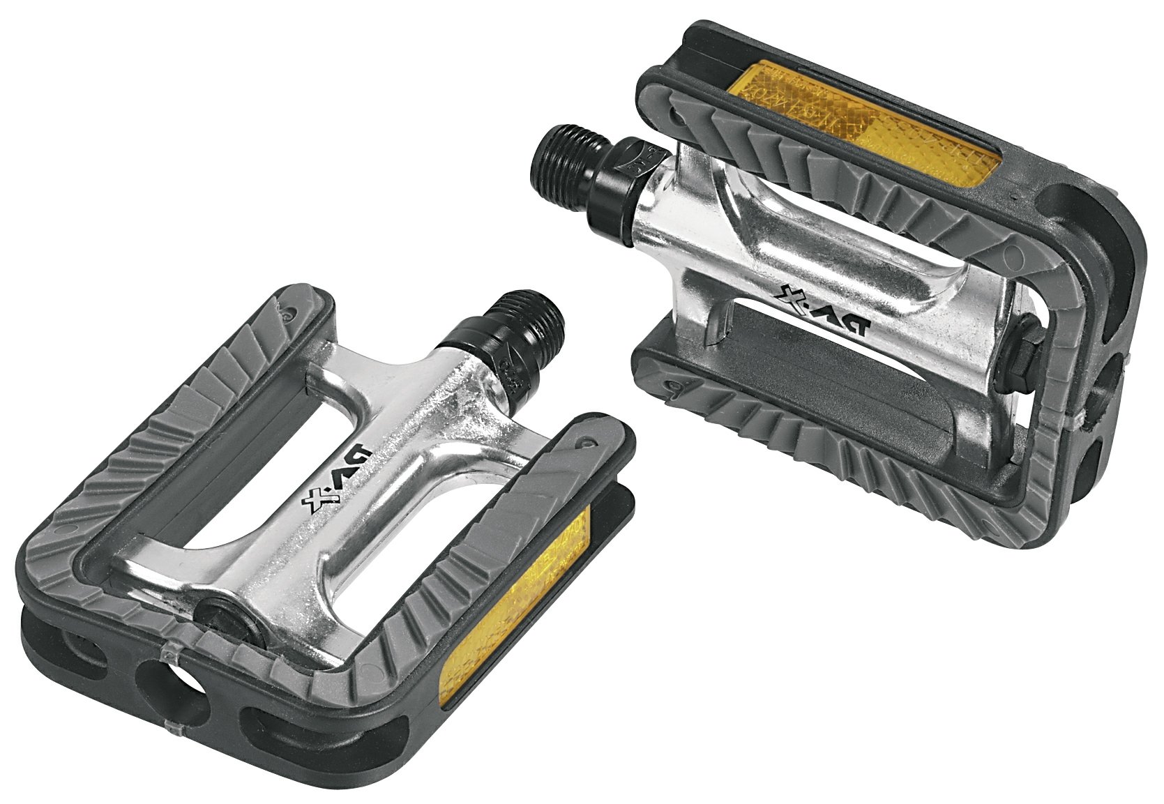 ergotec 191 86016001 Bicycle Pedals Aluminium with 9/16-Inch Thread/Cartridge Bearing/Silver