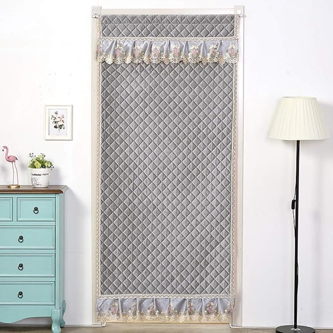 Nileco Algodón Cortina De Puerta, Espesar Aire Acondicionado Cortina