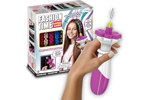 Fashion Time Locksy Locks Hair Bling Wand – Glam Hair Styling Kit for Girls – Weave Colorful Ribbons – Easy No-Mess Accessory