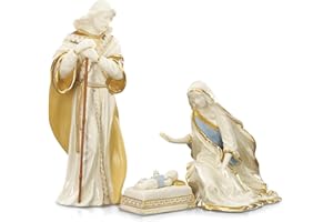 Lenox 6238430 First Blessing Nativity 3-Piece Holy Family Figurine Set