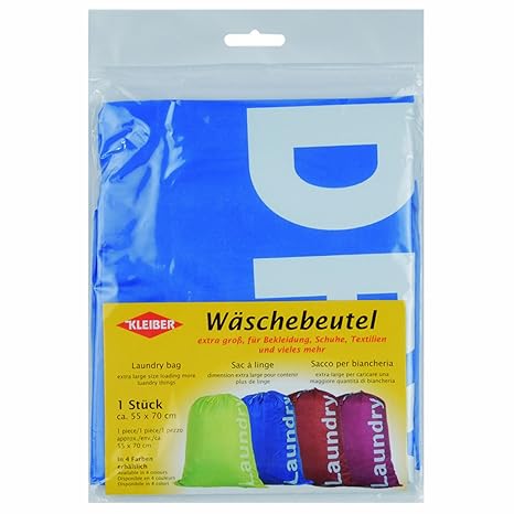 Kleiber blau Wäschebeutel, Stoff, 55 x 70 x 0,2 cm