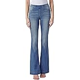 Cello Jeans Women's Mid Rise Easy Flare Pull On Jeggings