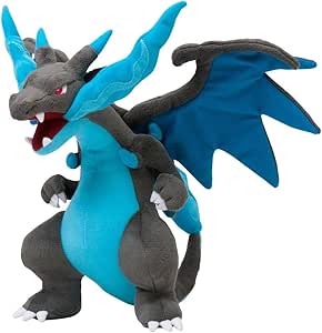 Amazon.com: Muñeco de felpa relleno de Mega Charizard, de Pokémon Center Japón, 10 in, Gratis, Azul: Toys \u0026 Games