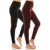 Ladies High Waist Fleece Leggings Regular & Plus