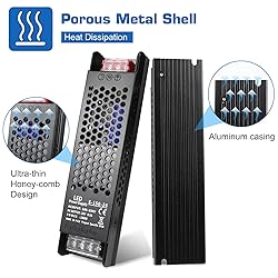 PZETCEIR LED Driver 24V 150W 6.5A Slim LED Power