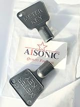 A1SONIC Gas Meter Box Key 2 Pack Plastic 9mm Triangular Drive 66mm Long view 3
