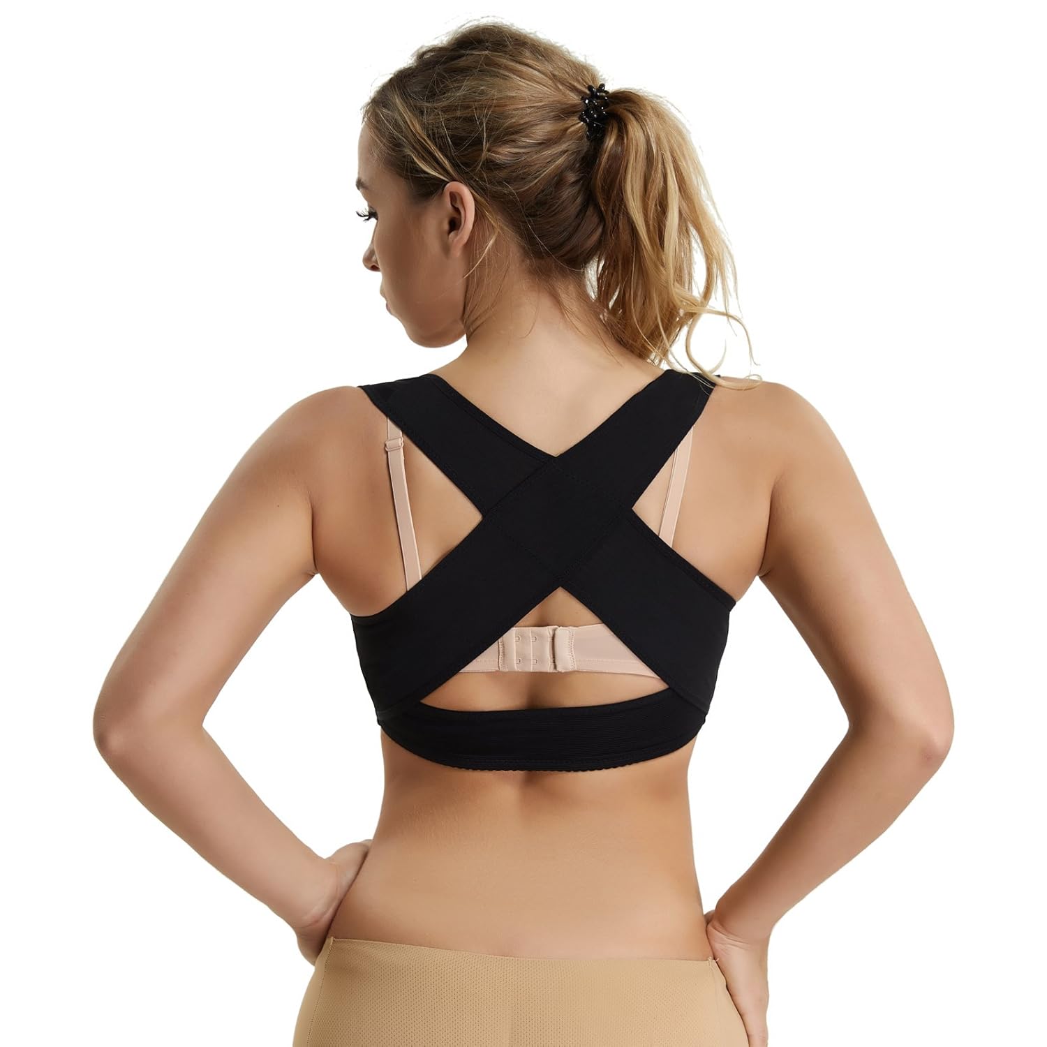 Back Support Vest Top Bra Posture Corrector for Women Push Up Chest