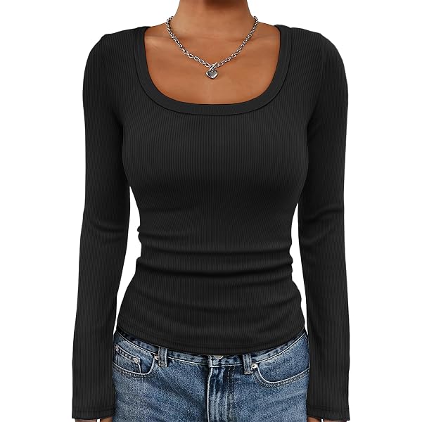 Cicy Bell Women's Ribbed Cap Sleeve Tee - Slim Fit Scoop Neck Summer Top - View #11