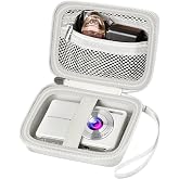 ALKOO Digital Camera Case for CAMKORY/Pouch for KODAK PixproLight Grey | for Lecran/for VAHOIALD Point and Shoot Camera, Hard Carrying Case with Mesh Pocket, Compact for Vlogging, Travel and Storage